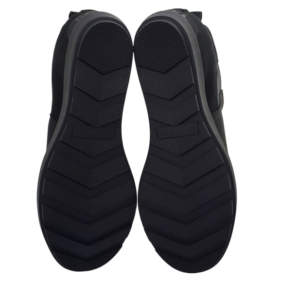 New Sorel Evie ll Chelsea ankle boots black leather suede wedge waterproof comfy - Picture 14 of 16